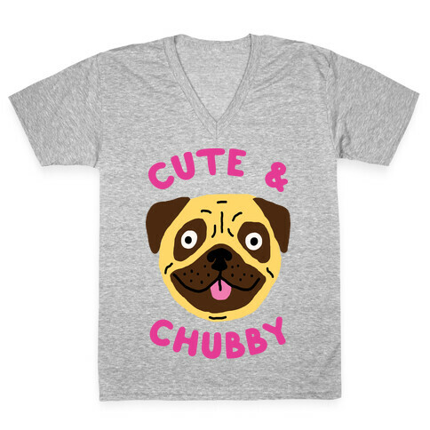 Cute And Chubby V-Neck Tee Shirt