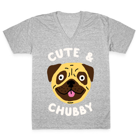 Cute And Chubby V-Neck Tee Shirt