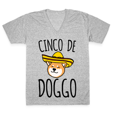 Cinco De Doggo V-Neck Tee Shirt
