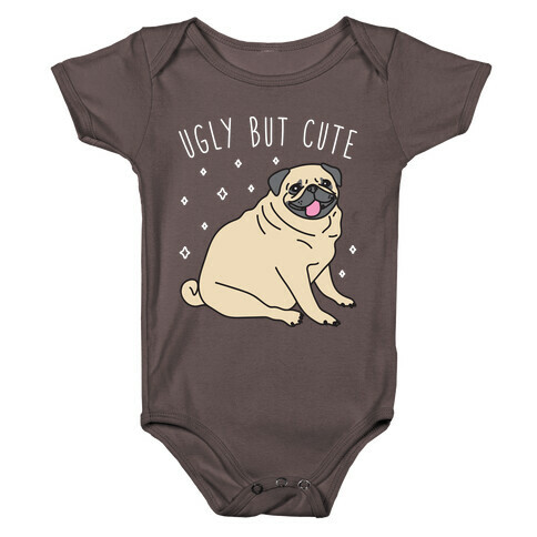 Ugly But Cute Pug Baby One-Piece