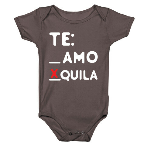 Te Amo Tequila Baby One-Piece