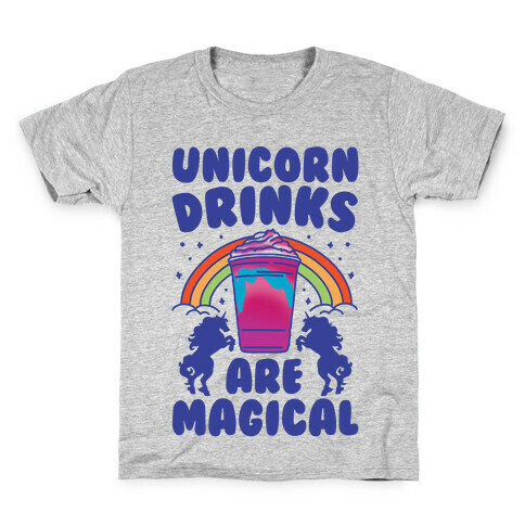 Unicorn Drinks Are Magical Parody Kids T-Shirt