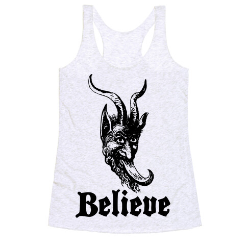 Believe In Krampus Racerback Tank Top