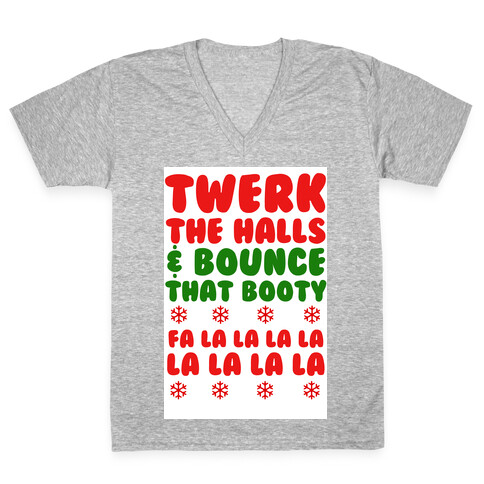 Twerk the Halls V-Neck Tee Shirt