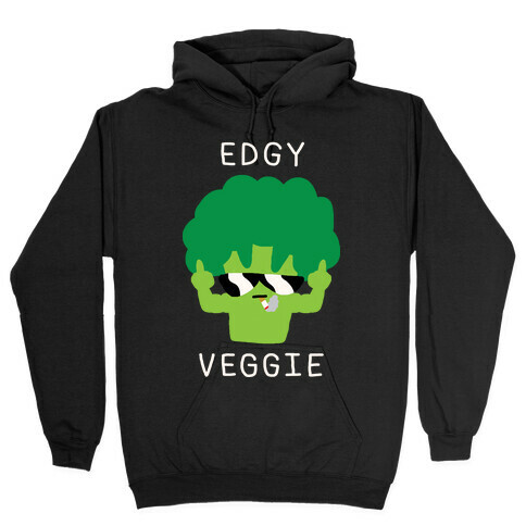 Edgy Veggie Hooded Sweatshirts LookHUMAN