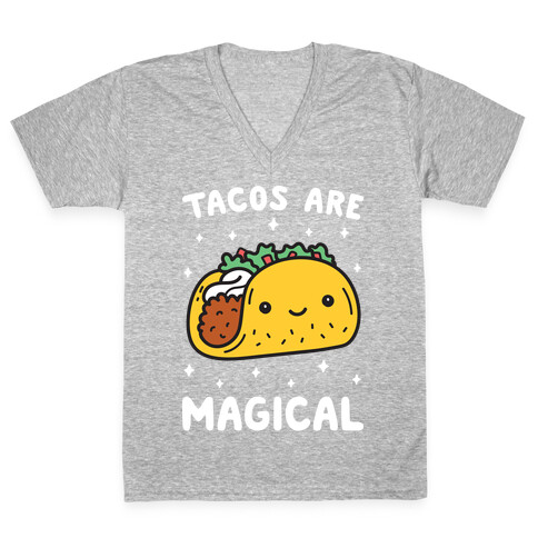 Tacos Are Magical V-Neck Tee Shirt