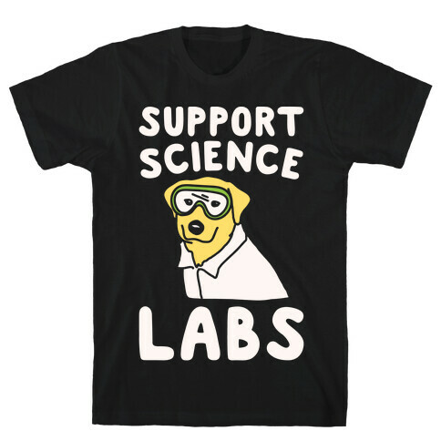 Support Science Labs White Print T-Shirt