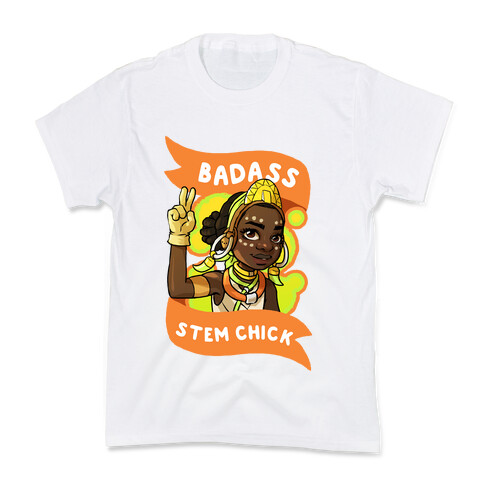 Badass STEM Chick Kids T-Shirt