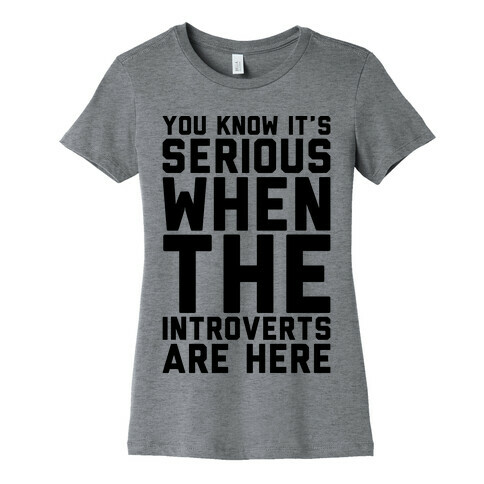 Introvert Protest Womens T-Shirt