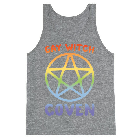 Gay Witch Coven White Print Tank Top