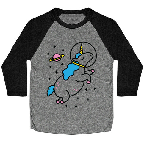 Space Unicorn Baseball Tee