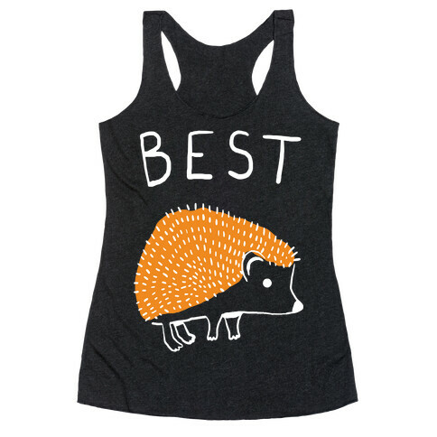 Best Buds Hedgehog Racerback Tank Top