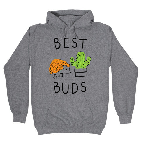 Best Buds Hedgehog Cactus Hooded Sweatshirt
