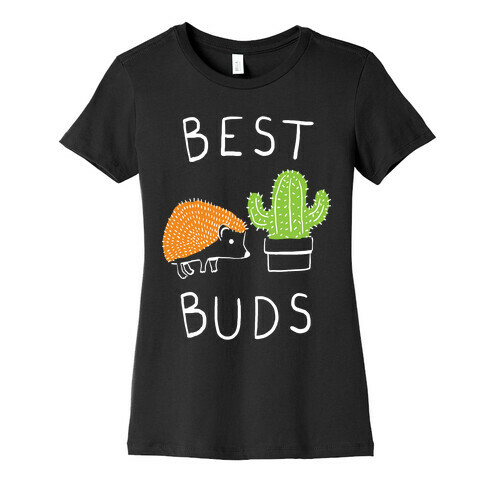 Best Buds Hedgehog Cactus Womens T-Shirt