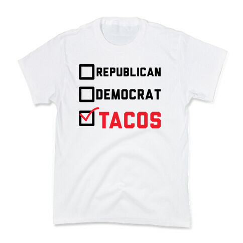 Republican Democrat Tacos Kids T-Shirt