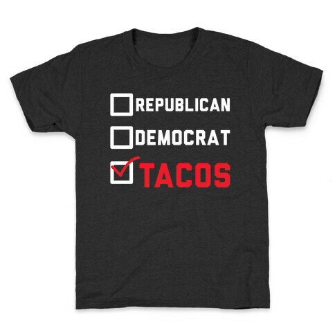 Republican Democrat Tacos Kids T-Shirt