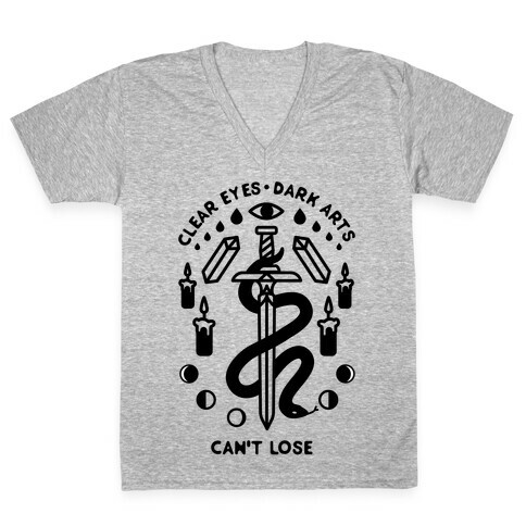 Clear Eyes Dark Arts Can't Lose V-Neck Tee Shirt