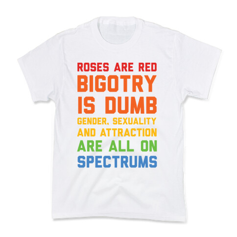 Gender Sexuality And Attraction Are All On Spectrums Kids T-Shirt