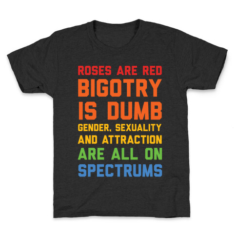 Gender Sexuality And Attraction Are All On Spectrums Kids T-Shirt