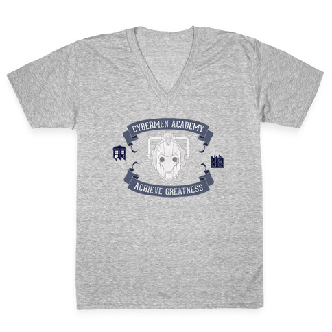 Cybermen Academy V-Neck Tee Shirt