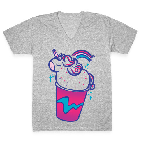 Unicorn Frapp V-Neck Tee Shirt
