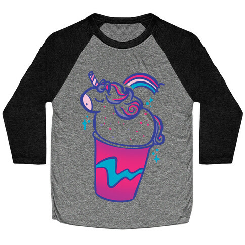 Unicorn Frapp Baseball Tee