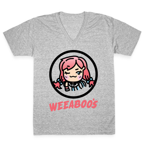 Weeaboos Parody V-Neck Tee Shirt