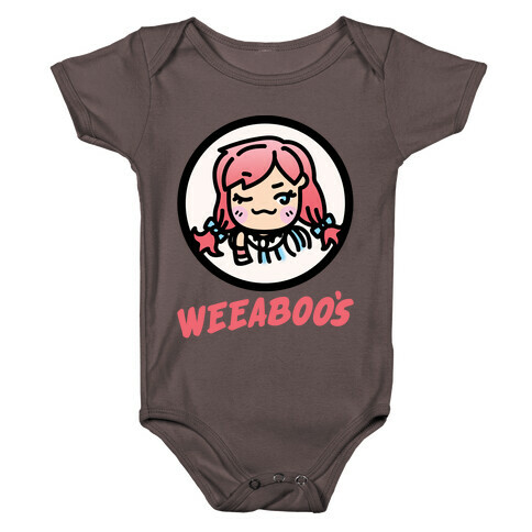 Weeaboos Parody White Print Baby One-Piece