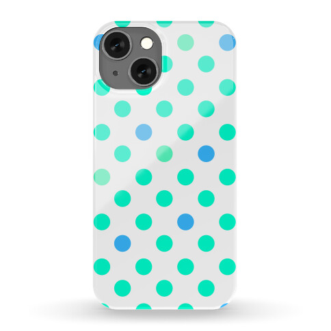 Mint Polka Dots Phone Case