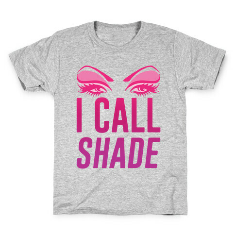 I Call Shade White Print Kids T-Shirt