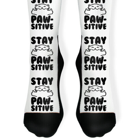 Stay Pawsitive Sock