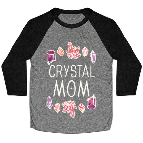 Crystal Mom Baseball Tee