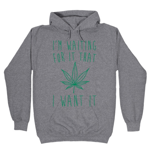 I'm Waiting For It That Green light I Want It Parody  Hooded Sweatshirt