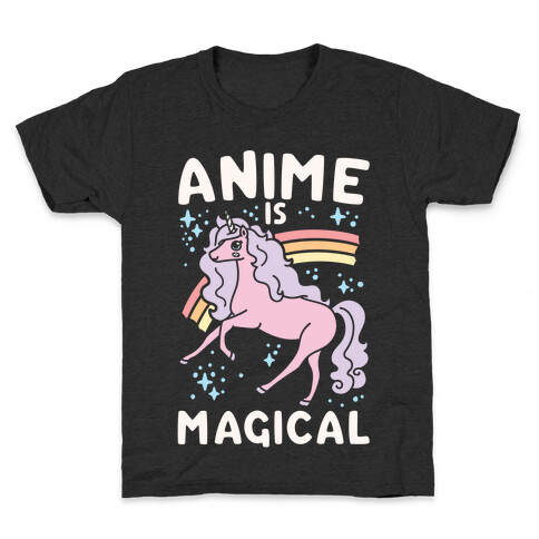 Anime Is Magical White Print Kids T-Shirt