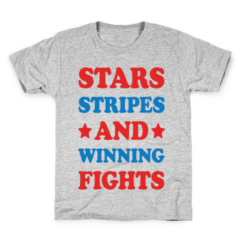 Stars Stripes And Winning Fights Kids T-Shirt