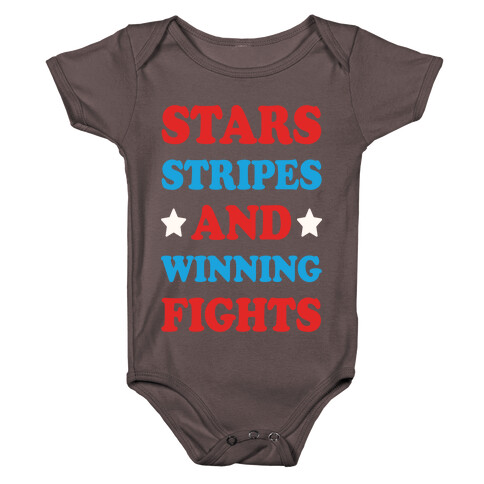 Stars Stripes And Winning Fights Baby One-Piece
