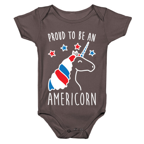 Proud To Be An Americorn Baby One-Piece