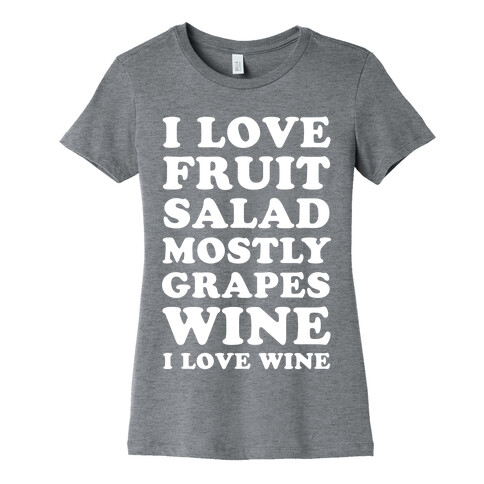 Wine I Love Wine Womens T-Shirt