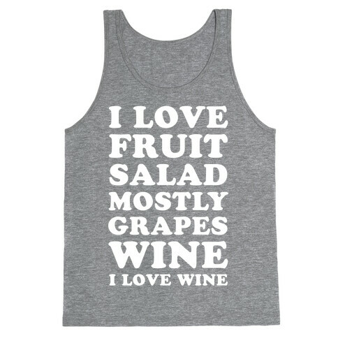 Wine I Love Wine Tank Top