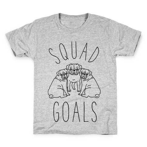 Squad Goals Pugs Kids T-Shirt