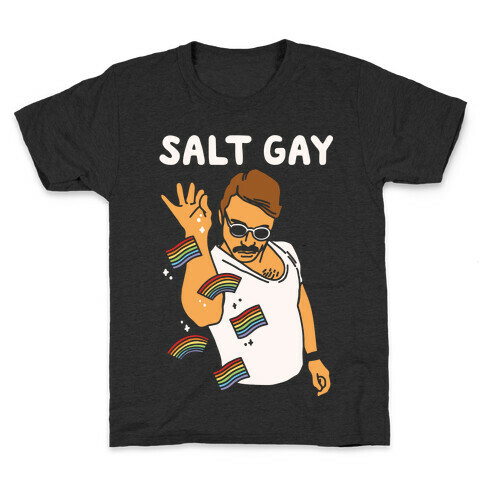 Salt Gay White Print Kids T-Shirt