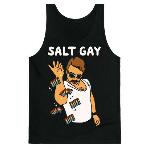 Salt Gay White Print Tank Top