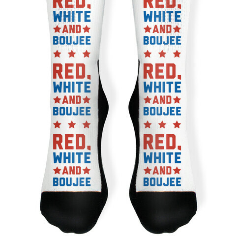 Red White And Boujee Sock