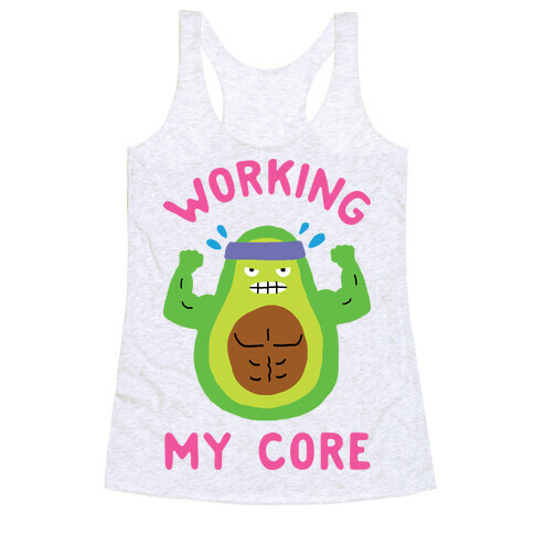 Working My Core Racerback Tank Top