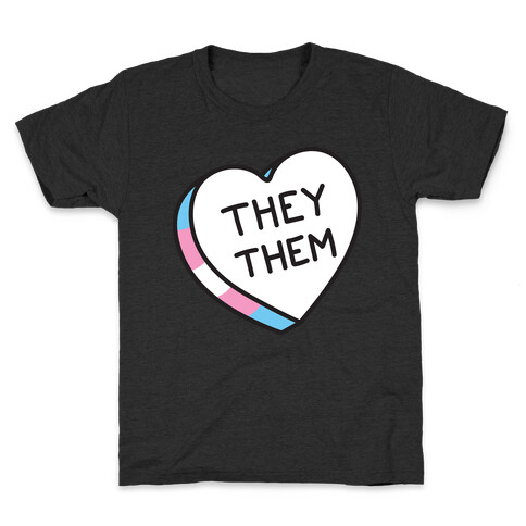 They Them Candy Heart Kids T-Shirt