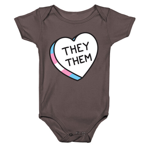 They Them Candy Heart Baby One-Piece