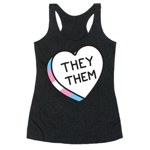 They Them Candy Heart Racerback Tank Top