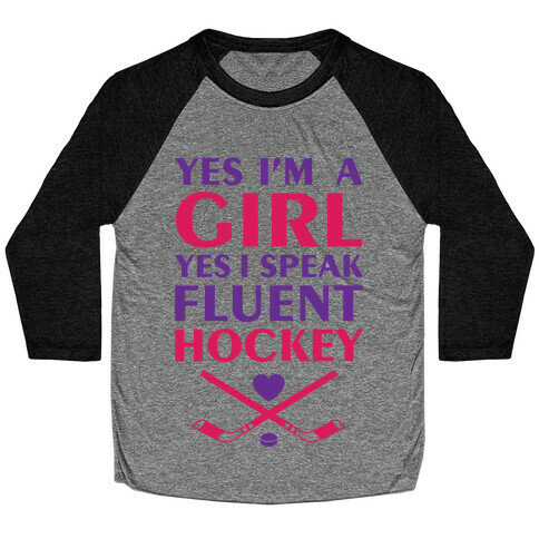 Fluent Hockey Baseball Tee