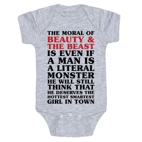 The Moral Of Beauty And The Beast Baby One-Piece