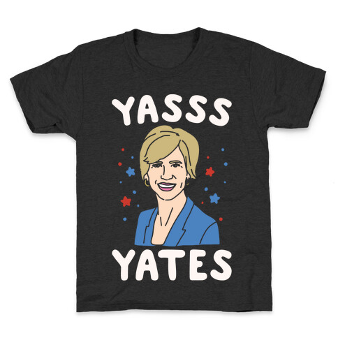 Yasss Yates White Print Kids T-Shirt